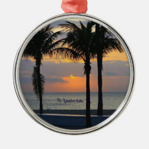Ft. Lauderdale Sunrise Ornament Aus Metall