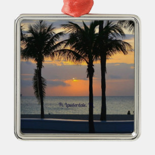 Ft. Lauderdale Sunrise Silbernes Ornament