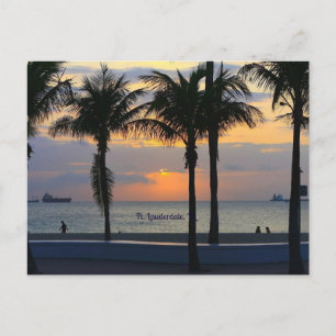 Ft. Lauderdale Sunset Postkarte