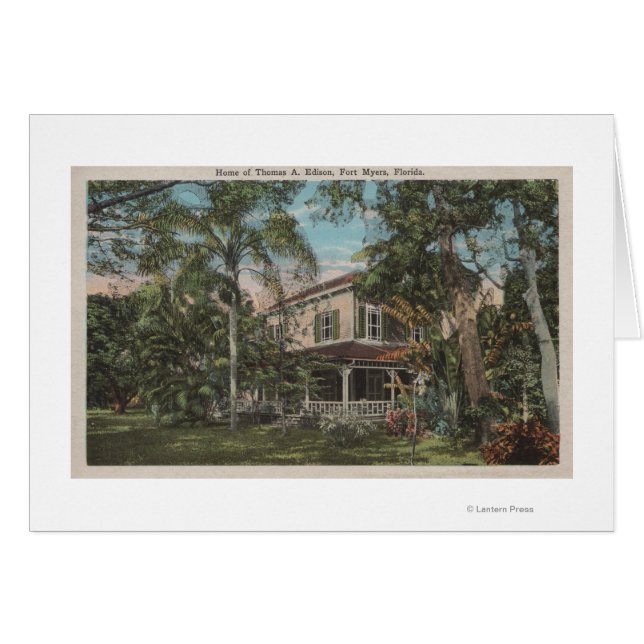 Ft. Myers, Florida - Ansicht von Thomas Edison Hou (Vorderseite (Horizontal))