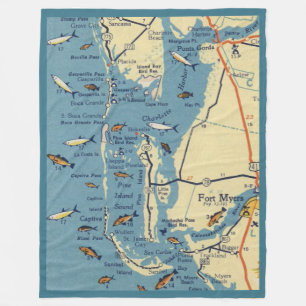 Ft. Myers Map Fleecedecke