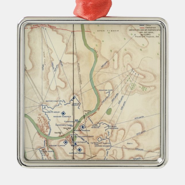 Ft Rosecrans, Tenn Ornament Aus Metall (Vorne)