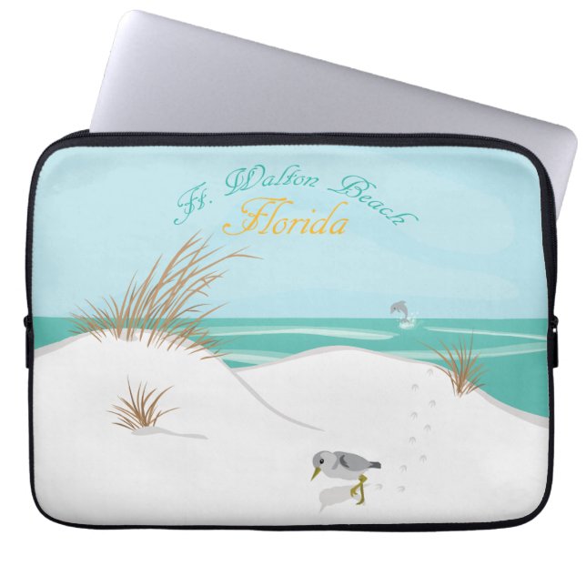 Ft. Walton Beach (Florida) Laptopschutzhülle (Vorderseite)