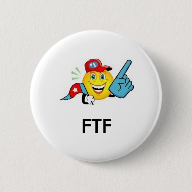 FTF - Geocaching Swag-Button zuerst finden Button (Vorderseite)