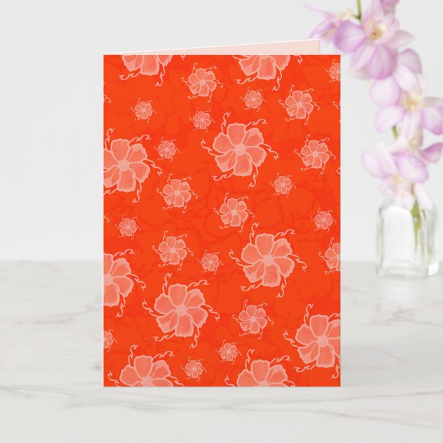 FTF Monochrome 5x7 Leere Karte in Orange (Orchidee)