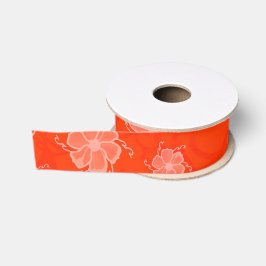 FTF Monochrome Grosgrain-Band in Orange Ripsband