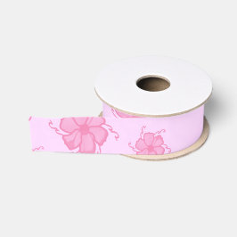 FTF Monochrome Grosgrain-Band in Rosa Ripsband