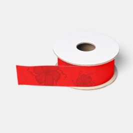 FTF Monochrome Grosgrain-Band in Rot Ripsband