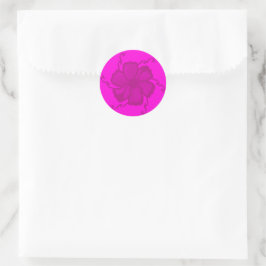 FTF Monochrome Sticker Seals in Hot Pink