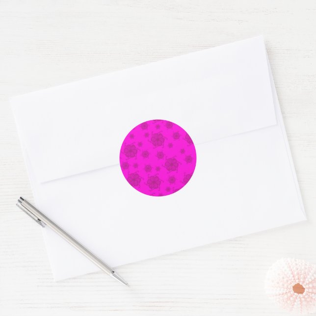 FTF Monochrome Sticker Seals in Hot Pink (Umschlag)