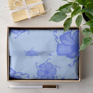 FTF Monochromes Seidenpapier in Blau