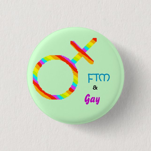FTM und homosexueller Knopf Button (Vorderseite)