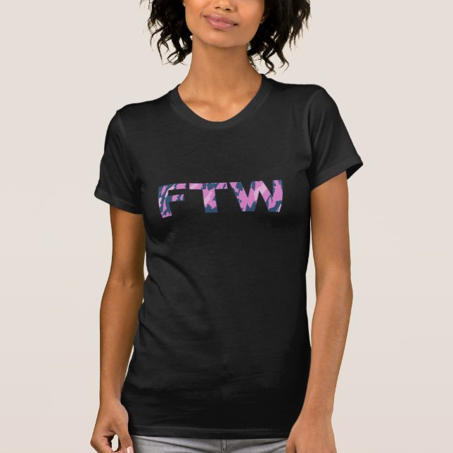 FTW rosa Camouflage-Spitze T-Shirt (Vorderseite)