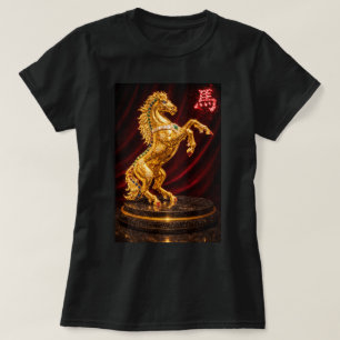 Fu Chinesisches Sternzeichen Jahr des Pferdes 0046 T-Shirt