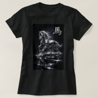 Fu Chinesisches Sternzeichen Jahr des Pferdes 0046 T-Shirt