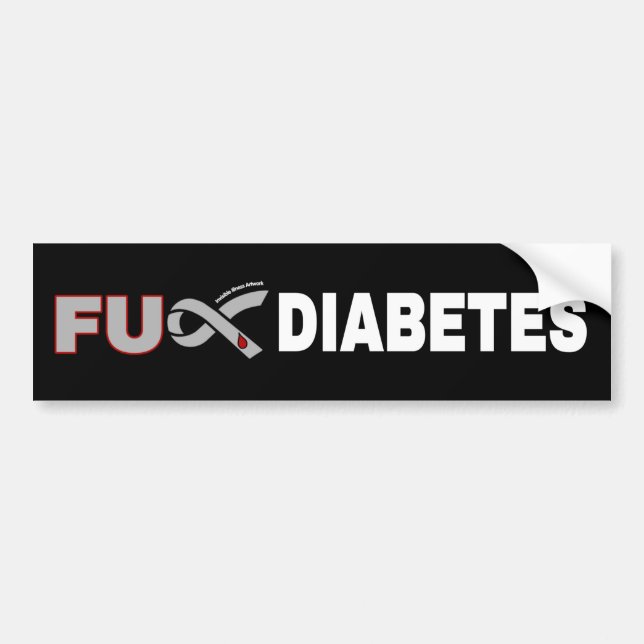 FU Diabetes Autoaufkleber (Vorne)