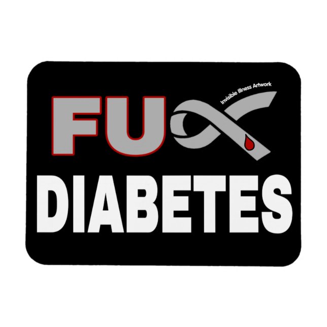 FU Diabetes Magnet (Horizontal)
