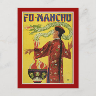 Fu-Manchu Magician-Werbung Postkarte