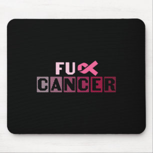 FU Pink Ribbon Brustkrebs Bewusstsein Mousepad