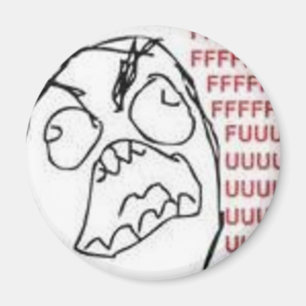 FU Raserei-Comic Magnet