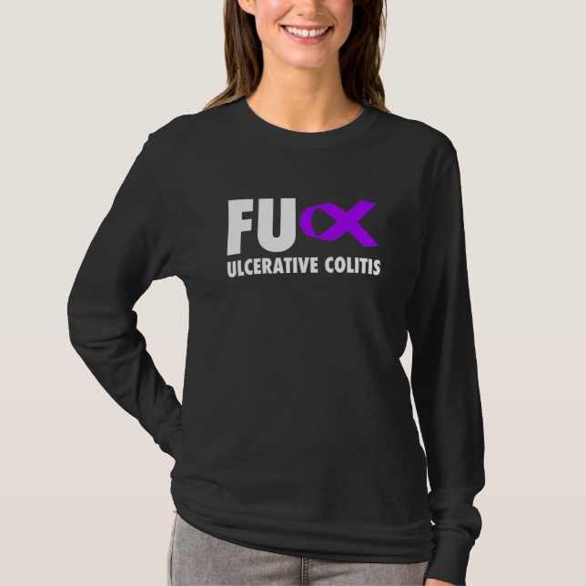 Fu Ulcerative Colitis Lila Schleimhaut - Ulzerativ T-Shirt (Vorderseite)