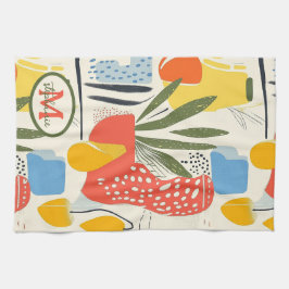 Fuavism Style Lebhafte Farben Garten Pot Geschirrtuch