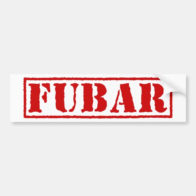 FUBAR AUTOAUFKLEBER (Vorne)