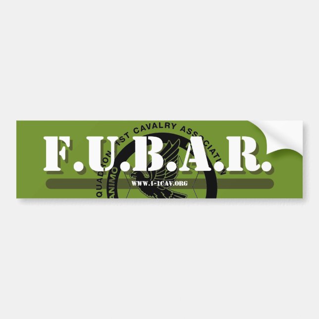 FUBAR-Autoaufkleber Autoaufkleber (Vorne)