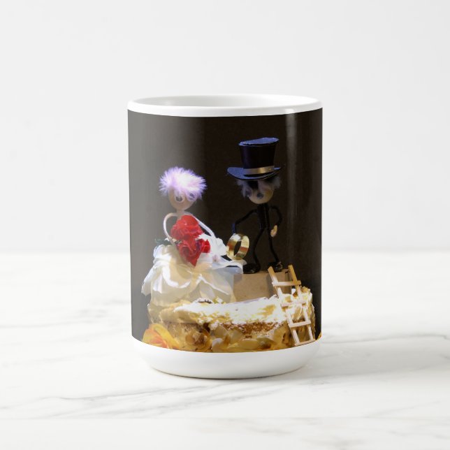 Fubby bruidspaartje op taart. kaffeetasse (Mittel)