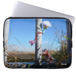 Fubby fantasie, op de vlucht voor een dier. laptopschutzhülle