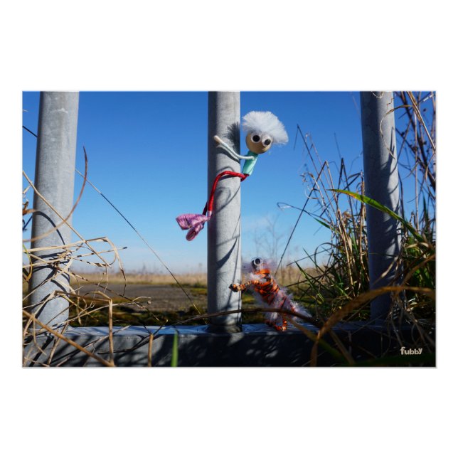 Fubby fantasie, op de vlucht voor een dier. poster (Vorderseite)