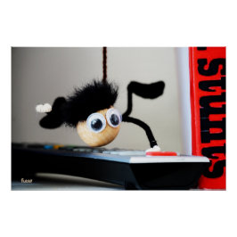 Fubby hangend als de scene van Tom Cruise. Poster