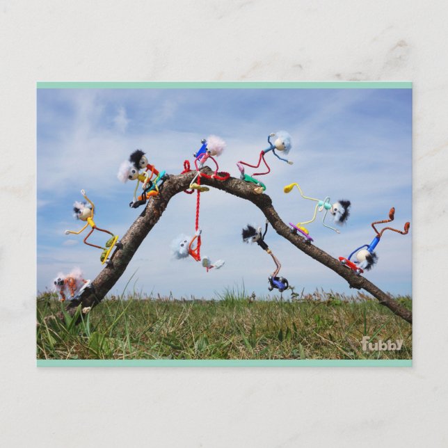 Fubby's die aan het Skaten zijn. Postkarte (Vorderseite)