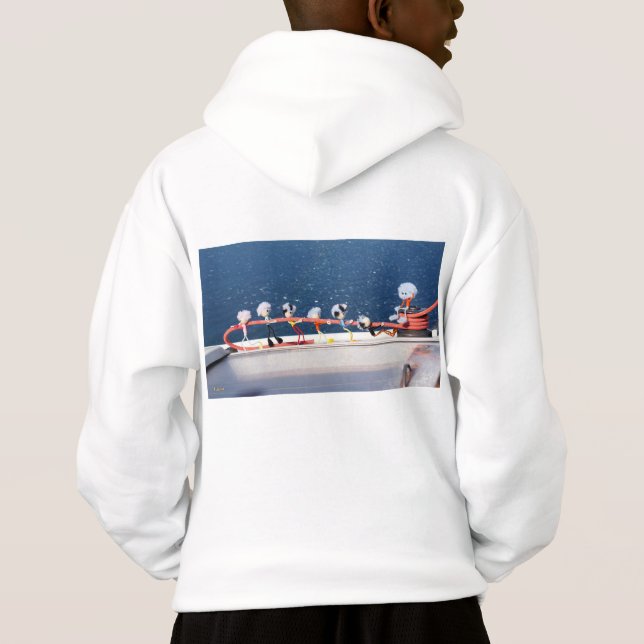 Fubby's die een lijn lieren van een Zeilboot. Hoodie (Rückseite)