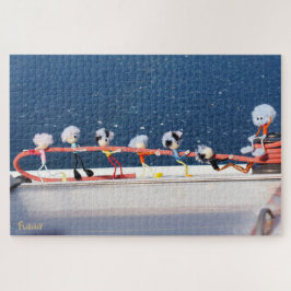 Fubby's die een lijn lieren van een Zeilboot. Puzzle