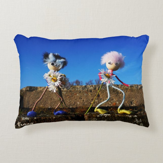 Fubby's die elkaars Valentijn zijn. Dekokissen (Vorderseite)