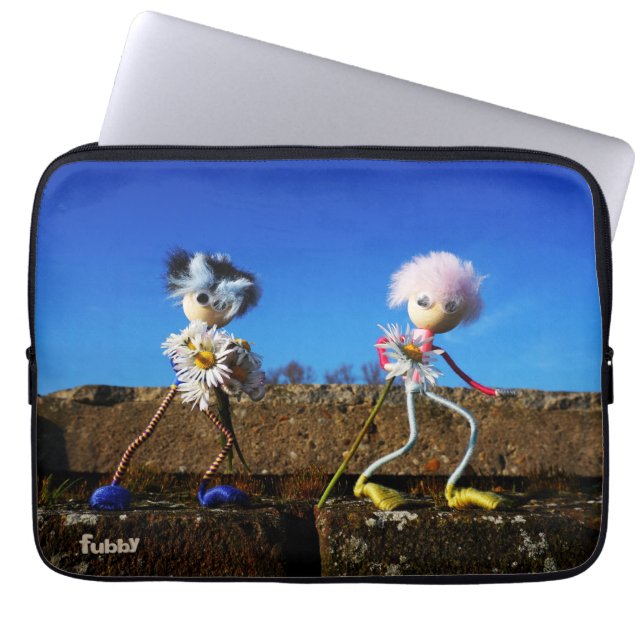 Fubby's die elkaars Valentijn zijn. Laptopschutzhülle (Vorderseite)