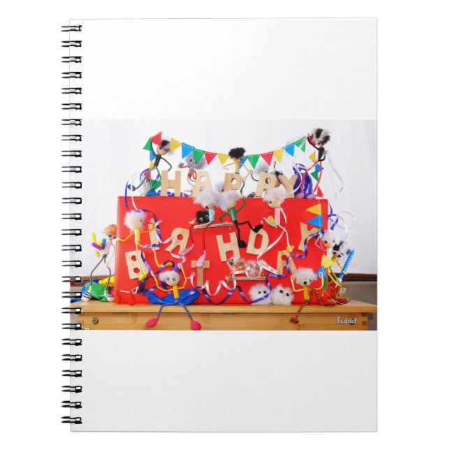 Fubby's die feest vieren voor verjaardag. notizblock (Vorderseite)