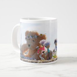 Fubby's die madeliefjes naar een Beer brengen. Jumbo-Tasse