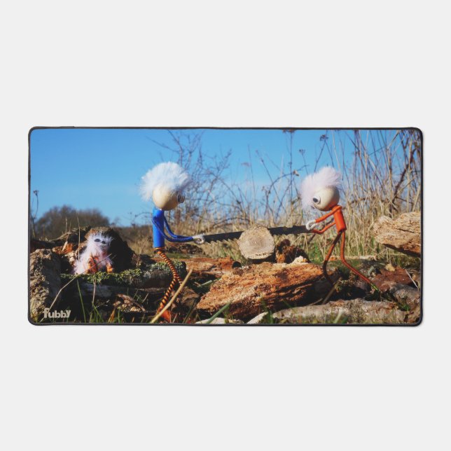 Fubby's die stam van boom doorzagen. schreibtischunterlage (Vorderseite)