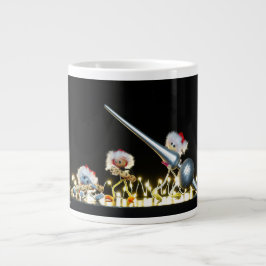 Fubby's in Kerstsfeer met Kerstdecoratie. Jumbo-Tasse