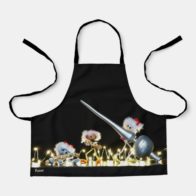 Fubby's in Kerstsfeer met Kerstdecoratie. Schürze (Vorderseite)