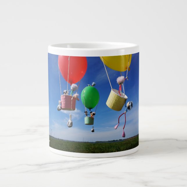 Fubby's in luchtballonnen die op avontuur gaan. Jumbo-Tasse (Vorderseite)