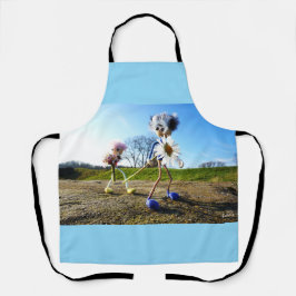 Fubby's in natuur met madeliefjes. schürze