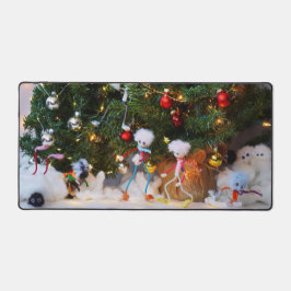 Fubby's in Winterwonderland. Schreibtischunterlage