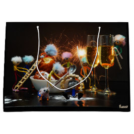 Fubby's met Jaarwisseling bij feestdagen. Große Geschenktüte
