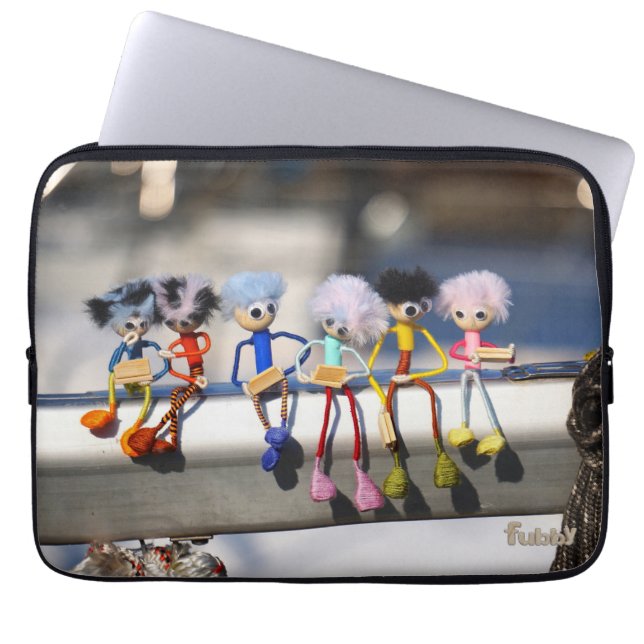 Fubby's op giek in 'Manhatten' poster. Laptopschutzhülle (Vorderseite)