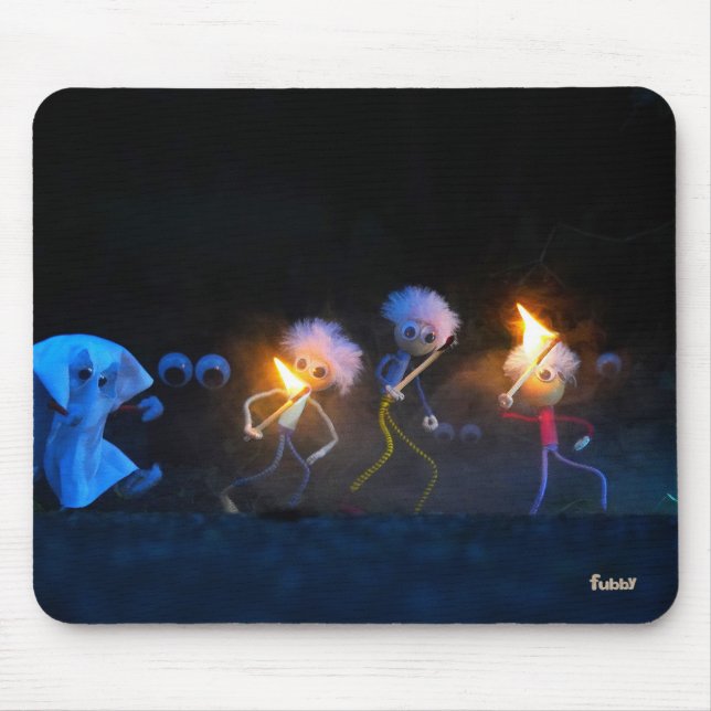 Fubby's op spooktocht, halloween grap. mousepad (Vorne)