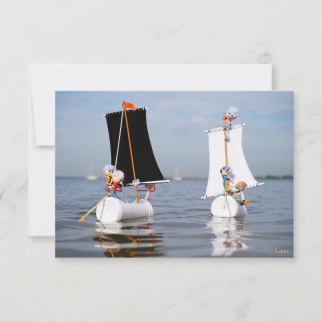 Fubby's op zee tegen plastic vervuiling. (Vorderseite)