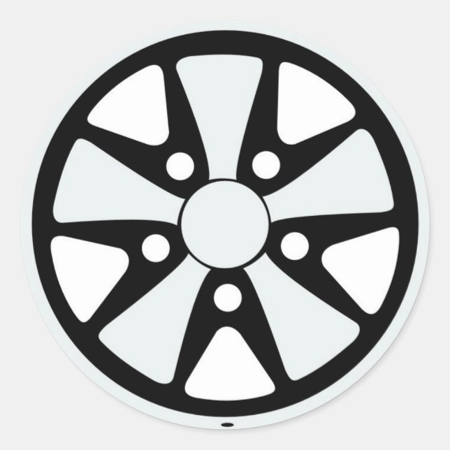 Fuchs 5 Bolzenaufkleber Runder Aufkleber (Vorderseite)